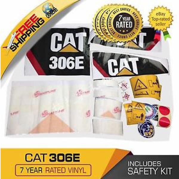 Caterpillar CAT 306E Decal Set 306 E Excavator Stickers Kit + Safety Stickers #1 image