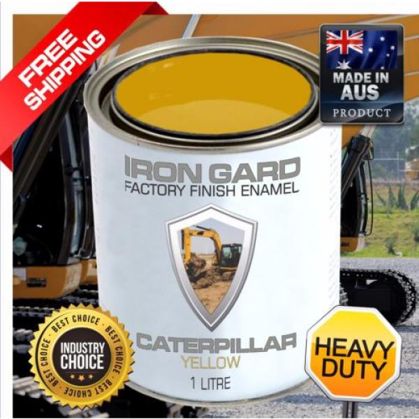 IRON GARD 1L Enamel Paint CATERPILLAR CAT YELLOW Excavator Dozer Skid Bucket #1 image