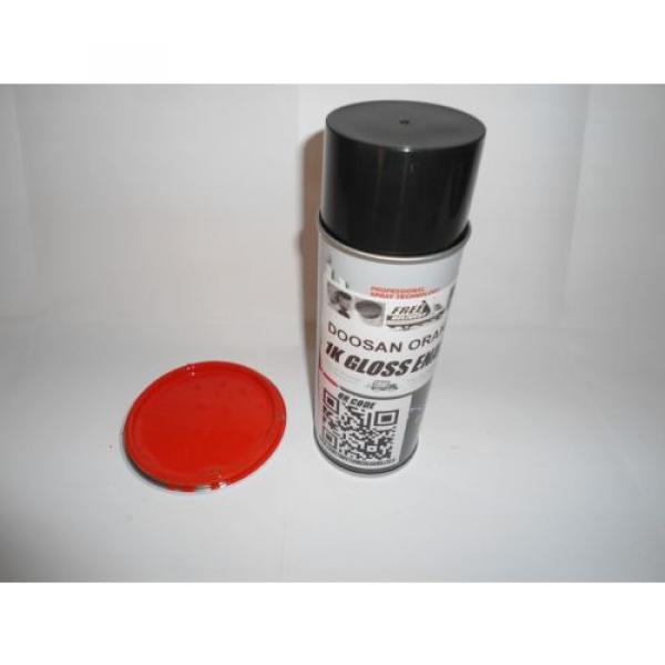 Doosan Excavator Orange Gloss paint 400ml Aerosol #1 image