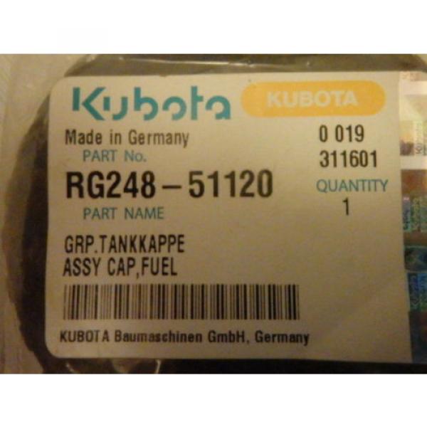 KUBOTA EXCAVATOR FUEL CAP ASSEMBLY  RG248-51120 #3 image