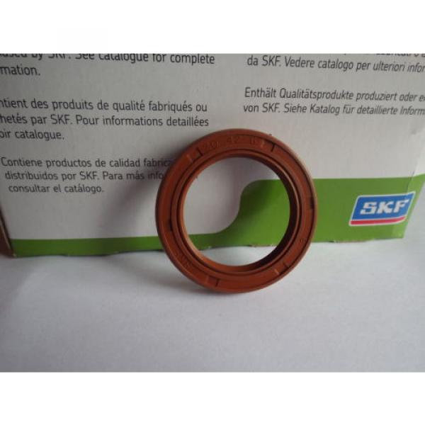 Oil Seal SKF Viton 30x42x6mm Double Lip R23/TC #1 image