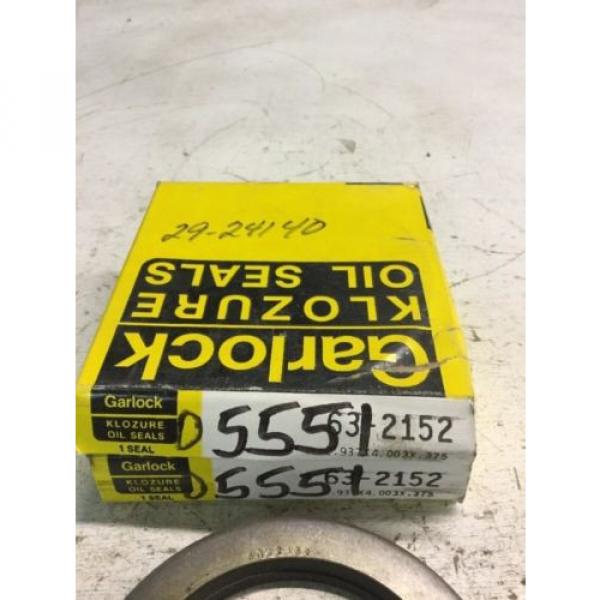 Garlock Klozure Oil Seals Model: 63x2152, New! #2 image