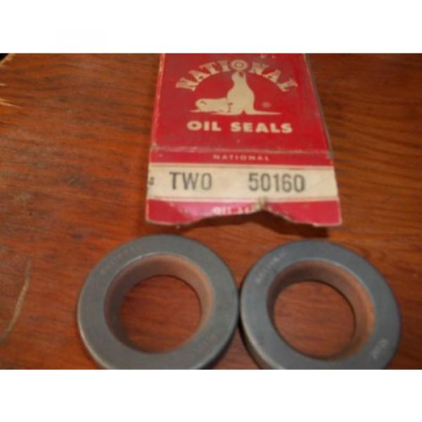 NEW NATIONAL OIL SEALS SET OF TWO 50160 OIL SEAL #1 image