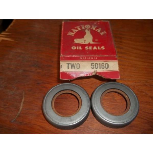 NEW NATIONAL OIL SEALS SET OF TWO 50160 OIL SEAL #2 image