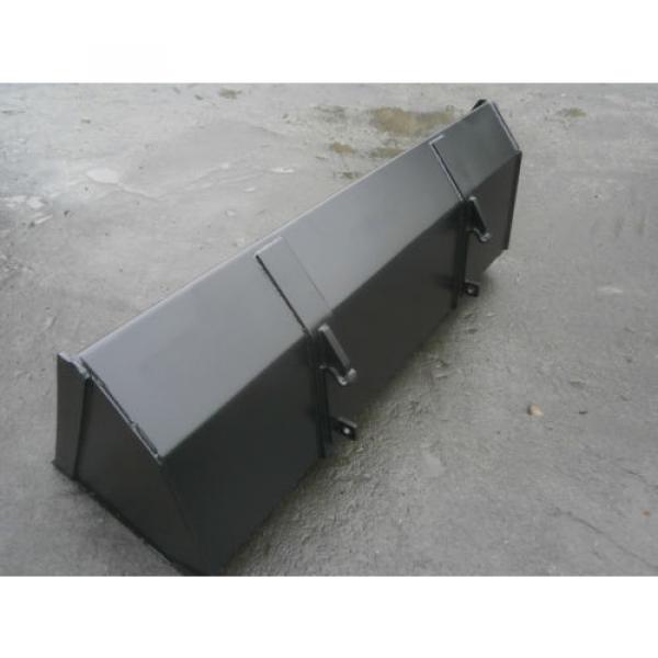 TRACTOR LOADER BUCKET- 4 FOOT WIDE 4MM PLATE - EURO NO 8 BRACKETS #4 image