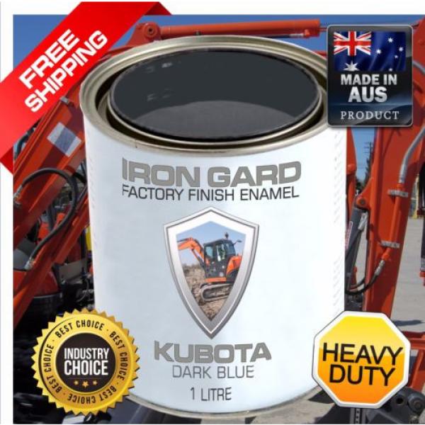 IRON GARD 1L Enamel Paint KUBOTA DARK BLUE Mini Excavator Auger Loader Bucket #1 image