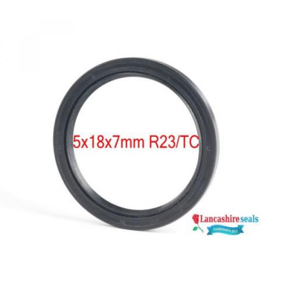 Oil Seal Nitrile 5x18x7mm R23/TC Double Lip Multi Packs #1 image