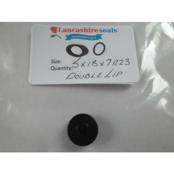 Oil Seal Nitrile 5x18x7mm R23/TC Double Lip Multi Packs #2 image