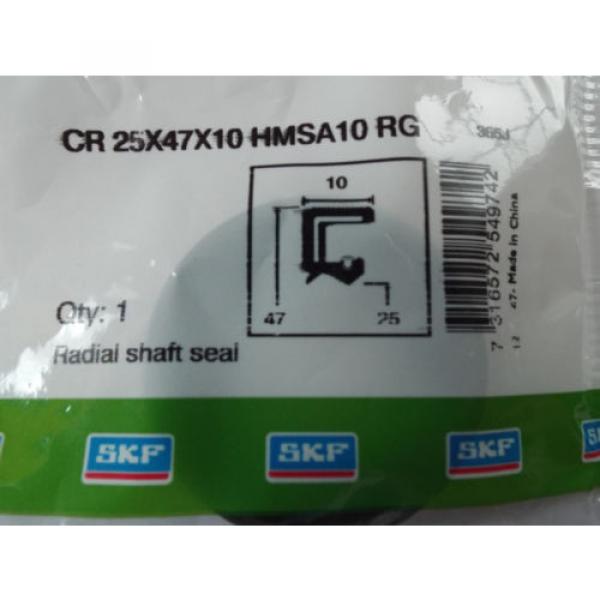 Oil Seal SKF 25x47x10mm Double Lip R23/TC #2 image