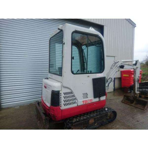 Takeuchi TB016 1.6T Cabbed Mini Digger/Excavator Expanding Tracks (Price + Vat) #2 image