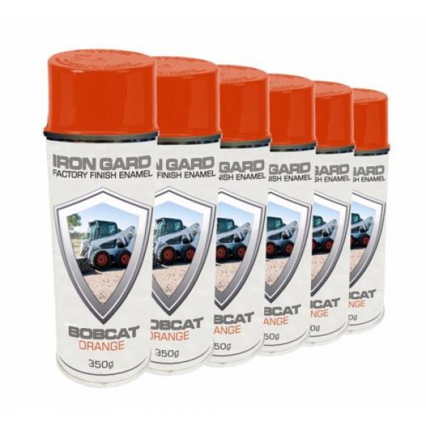 6x IRON GARD Spray Paint BOBCAT ORANGE Excavator Posi Track Loader Skid Steer #2 image