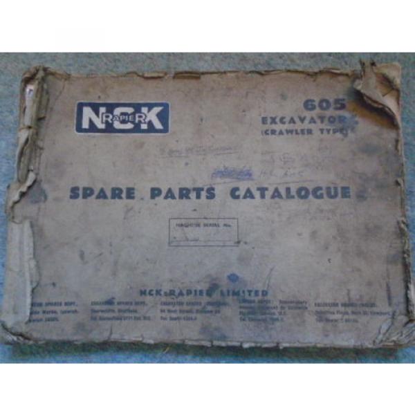 NGK Rapier 605 Excavator Crawler Type Parts List / Catalogue 1320F #1 image