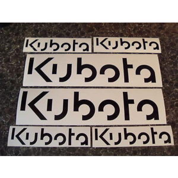 KUBOTA STICKER DECALS 6PK SET TRACTOR / MINIDIGGER #1 image