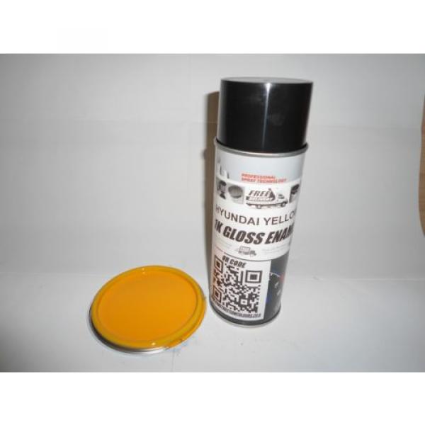 Hyundai Excavator Yellow Gloss Enamel Paint 400ml Aerosol #1 image