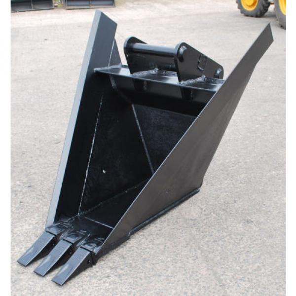 Mounding V Bucket With Teeth for Excavator Digger 10-14 Tonne #4 image