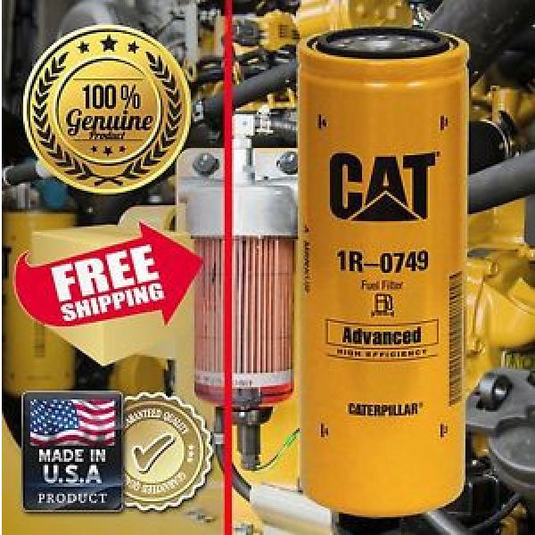 Caterpillar CAT GENUINE Fuel Filter 1R-0749 Excavator Dozer Scraper Loader Truck #1 image