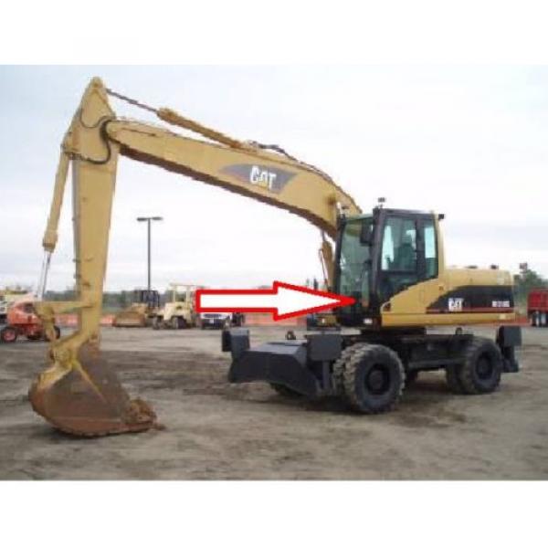 No: 1674066,GLASS FRONT DOWN for excavator CAT 312C, 318C, 320C, 322C, 325C. #2 image