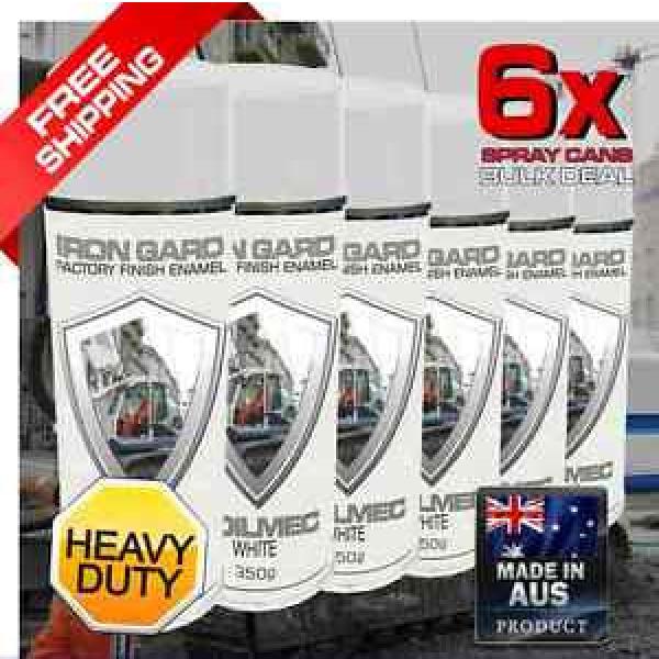 6x IRON GARD Spray Paint SOILMEC WHITE Excavator Drill Rig Auger Ground Piling #1 image