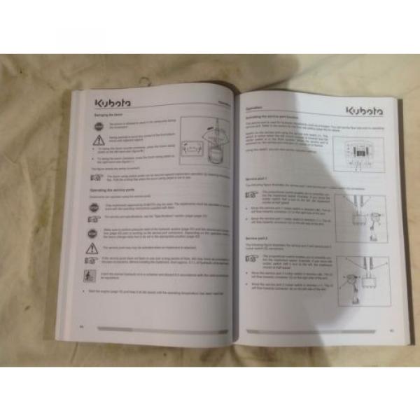 KUBOTA KX057-4, U48-4, U55-4 OPERATING MANUAL EXCAVATOR BOOK  (INC VAT) #2 image