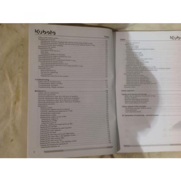 KUBOTA KX057-4, U48-4, U55-4 OPERATING MANUAL EXCAVATOR BOOK  (INC VAT) #4 image