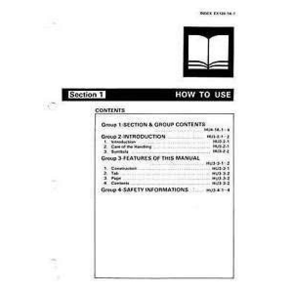 HITACHI EX120-1 EXCAVATOR WORKSHOP MANUAL ON CD ROM #1 image