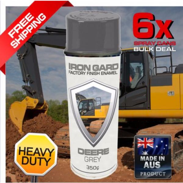 6x IRON GARD Spray Paint DEERE GREY Excavator Digger Dozer Loader Bucket Attach #1 image