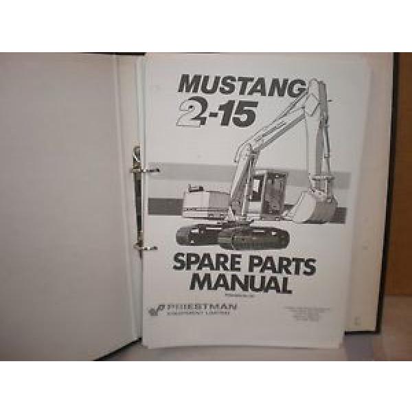 priestman mustang 215 parts book for machines made in hull #1 image