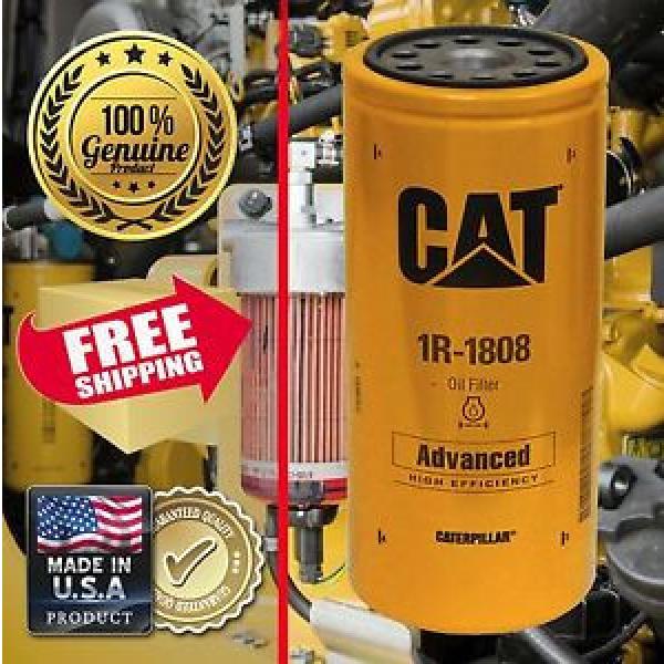 Caterpillar CAT GENUINE Oil Filter 1R-1808 Excavator Dozer Grader Dump Loader #1 image