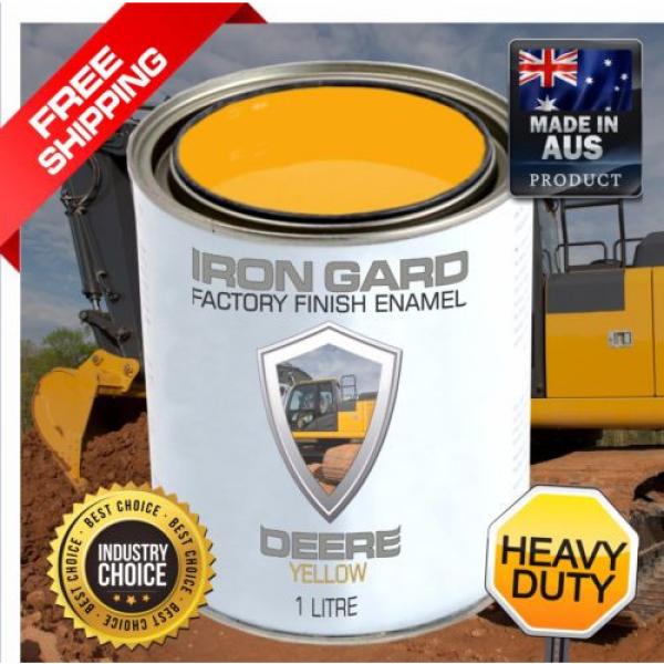 IRON GARD 1L Enamel Paint JOHN DEERE YELLOW Excavator Auger Loader Skid Bucket #1 image