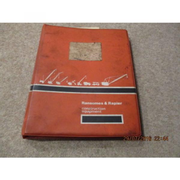 Original  Ransomes &amp; Rapier C34B Excavator Parts Catalog &amp; Operation Manual #1 image