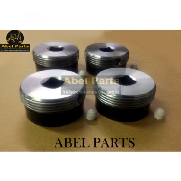 JCB PARTS 3CX --  METAL WEAR PAD 4 PCS SET FOR STABILISER LEG (NO. 128/10850) #2 image