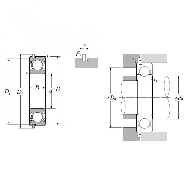 60/32ZZNRC3, Single Row Radial Ball Bearing - Double Shielded w/ Snap Ring #2 image