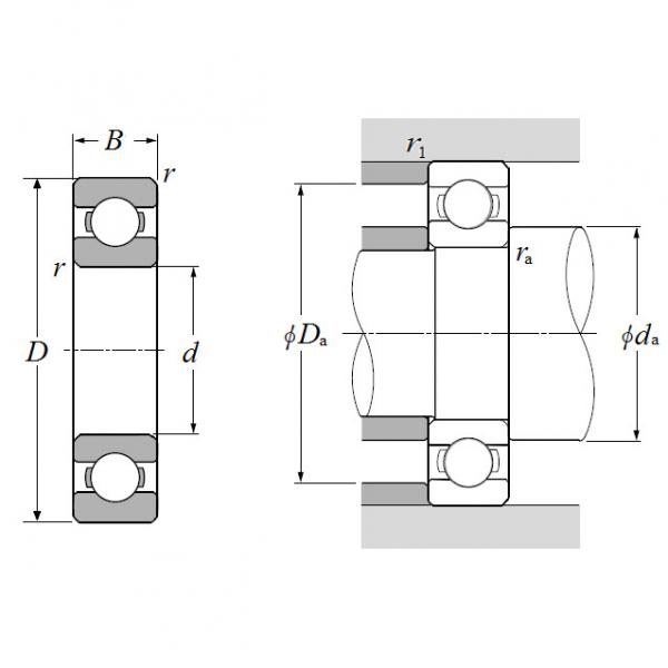 6000J30H2000B, Single Row Radial Ball Bearing - Open Type #2 image