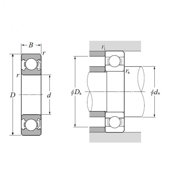 60/22Z, Single Row Radial Ball Bearing - Single Shielded #2 image