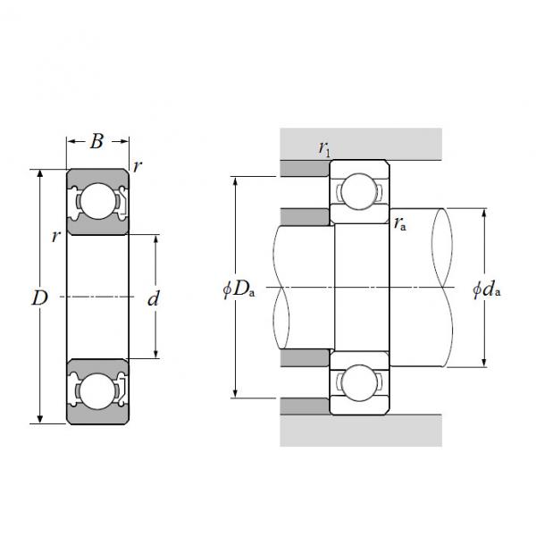 60/22ZC3, Single Row Radial Ball Bearing - Single Shielded #2 image