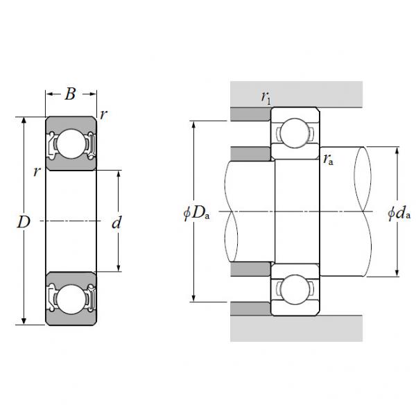 6004LUZ/5C, Single Row Radial Ball Bearing - Single Shielded & Single Sealed (Contact Rubber Seal) #2 image