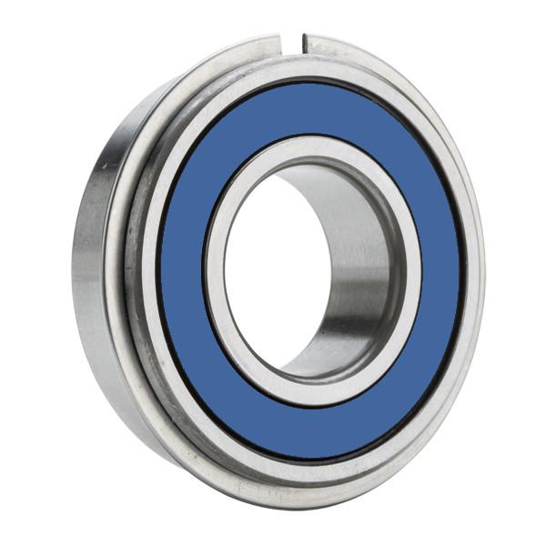 6009LHNR, Single Row Radial Ball Bearing - Single Sealed (Light Contact Rubber Seal) w/ Snap Ring #1 image