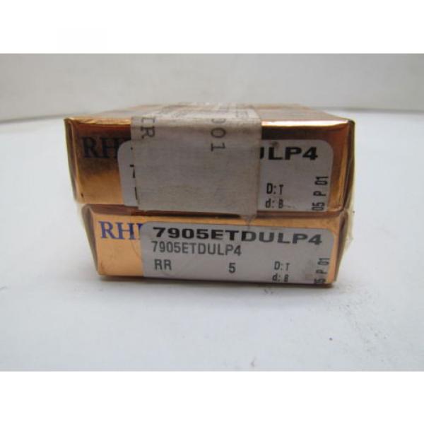 RHP 7905ETDULP4 Super Precision Bearing Set of 2 NIB #1 image