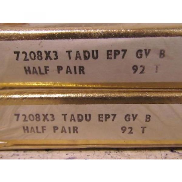 RHP 7208X3 TADU EP7 GV B 92T Super Precision Bearing x2 #2 image