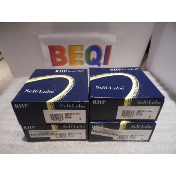 NSK RHP MFC1. 1/4  Flanged Bearing Unit 4 Hole MFC1 1/4 NIB LOT OF 4 #1 image