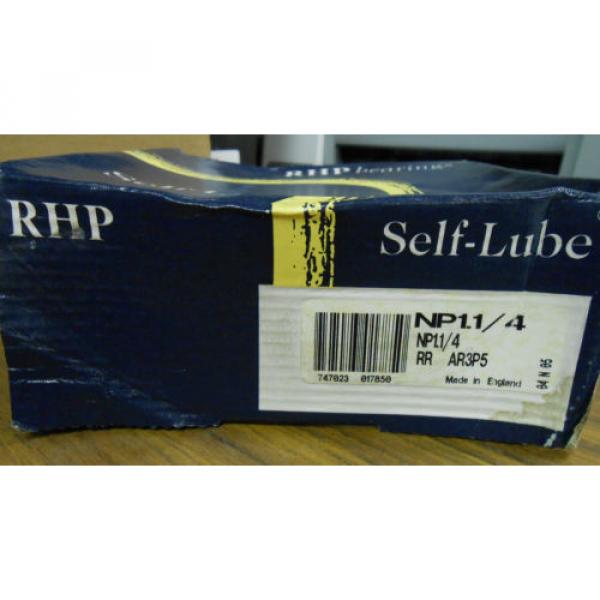 NEW RHP SELF-LUBE PILLOW BLOCK BEARING NP1-1/4  AR3P5 .......... WQ-07 #1 image