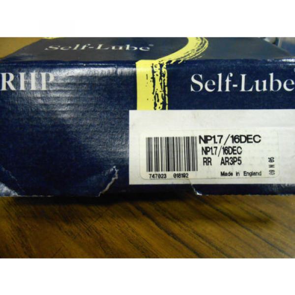 NEW RHP SELF-LUBE PILLOW BLOCK BEARING NP1-7/16DEC AR3P5 .......... WQ-06 #1 image