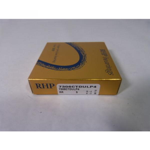 RHP 7306CTDULP4 Precision Angular Contact Bearing *Sealed* ! NEW IN BOX ! #1 image